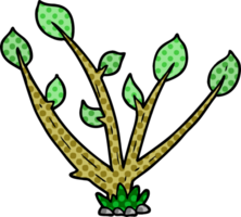 planta brotando dos desenhos animados png