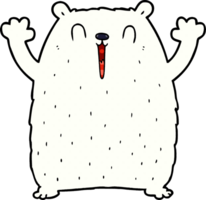 gelukkig polair beer tekenfilm png