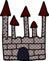 cartoon doodle traditional castle png