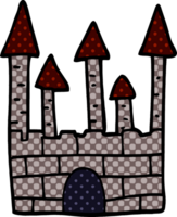 castelo tradicional de desenho animado png