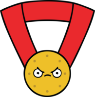 medalha de ouro bonito dos desenhos animados png