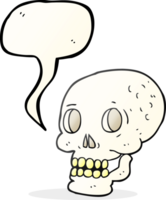 speech bubble cartoon halloween skull png