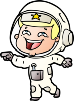 astronauta rindo dos desenhos animados png