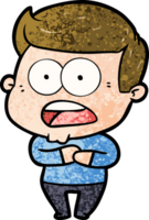 cartoon shocked man png