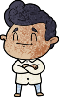 hombre feliz de dibujos animados png