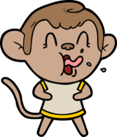 crazy cartoon monkey png