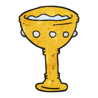 textured cartoon goblet png