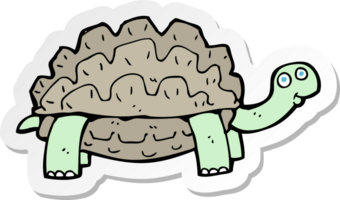 sticker of a cartoon tortoise png