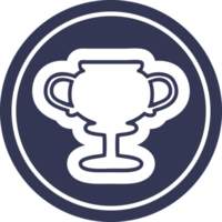 trophy cup circular icon png