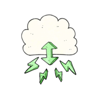 textured cartoon digital cloud png