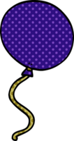 tecknad doodle ballong png