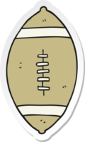 autocollant d'un football de dessin animé png