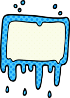 cartoon doodle dripping banner png