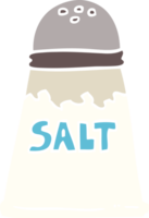 flat color illustration cartoon salt shaker png
