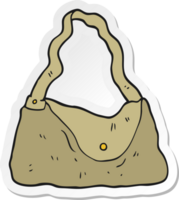 autocollant d'un sac à main de dessin animé png