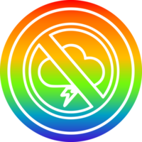 no storms circular in rainbow spectrum png