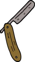 cartoon doodle old style razor png