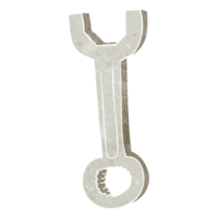 retro cartoon spanner png