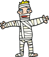 comic book style cartoon man in bandages png