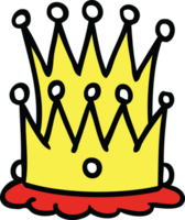 cartoon doodle of two crowns png