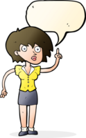 cartoon woman with question with speech bubble png