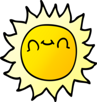 cartoon doodle sunshine png