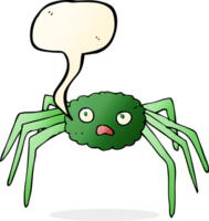 aranha de desenho animado com balão png