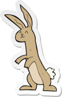 pegatina de un conejo de dibujos animados png