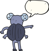 speech bubble cartoon pointing insect png