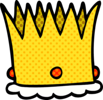 corona reale di doodle del fumetto png