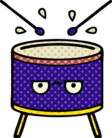 comic book style cartoon drum png