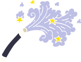 cartoon doodle magicians wand png