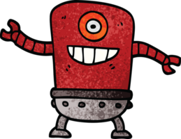 robot de griffonnage de dessin animé png