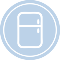icône circulaire de réfrigérateur de cuisine png