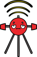 cute cartoon satellite png