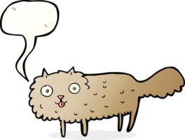 cartoon furry cat with speech bubble png