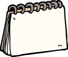 cartoon doodle blank calendar png