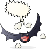 discours bulle dessin animé Halloween chauve souris png