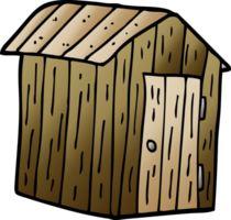 cartoon doodle wood shed png