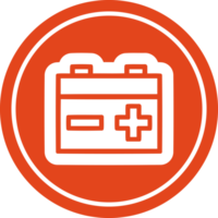 industrial battery circular icon png