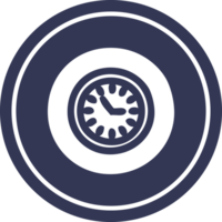 icône circulaire horloge murale png