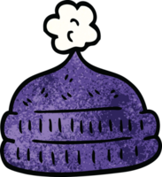 chapeaux d'hiver doodle dessin animé png