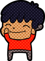 niño feliz de dibujos animados png