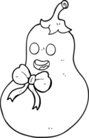 noir et blanc dessin animé aubergine png