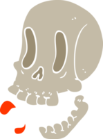 caricatura, garabato, cráneo png