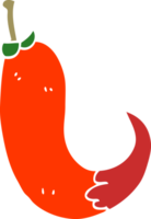 cartone animato scarabocchio rosso caldo peperoncino Pepe png