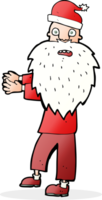 cartoon man in santa hat png