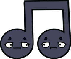 leuke cartoon muzieknoot png