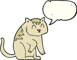 comic book speech bubble cartoon cat png