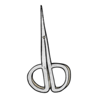 textured cartoon nail scissors png